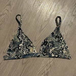 Snake Skin Bikini Top